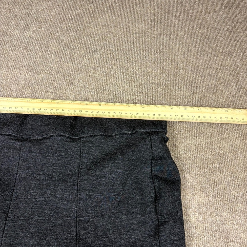 Annie Klein Ankle Pants Women's XL Dark Gray Stretch Elastic Waistband Pull On - Picture 9 of 12